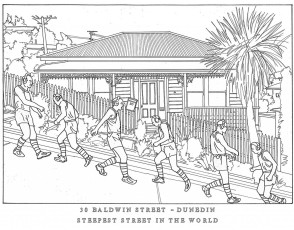Baldwin Street - Dunedin Steepest Street in The World