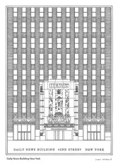 Daily News Building 42nd Street New York elevation