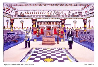 Egyptian Room Masonic Temple Petersham