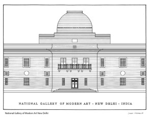 National Gallery of Modern Art New Delhi Elevation