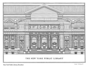 New York Public Library Elevation