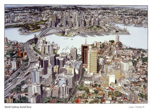North Sydney aerial view