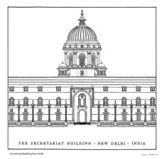 Secretariat Building New Delhi elevation