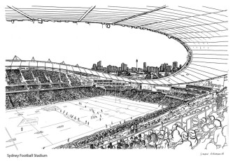 Sydney Football Stadium drawing
