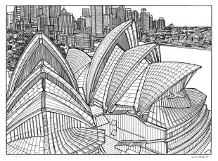 Sydney Opera House Drawing