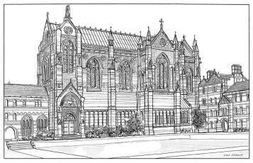 Keble College Oxford Drawing