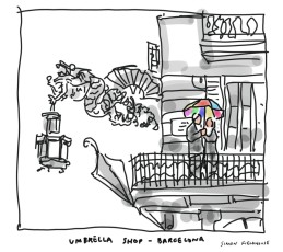 Umbrella Shop Barcelona