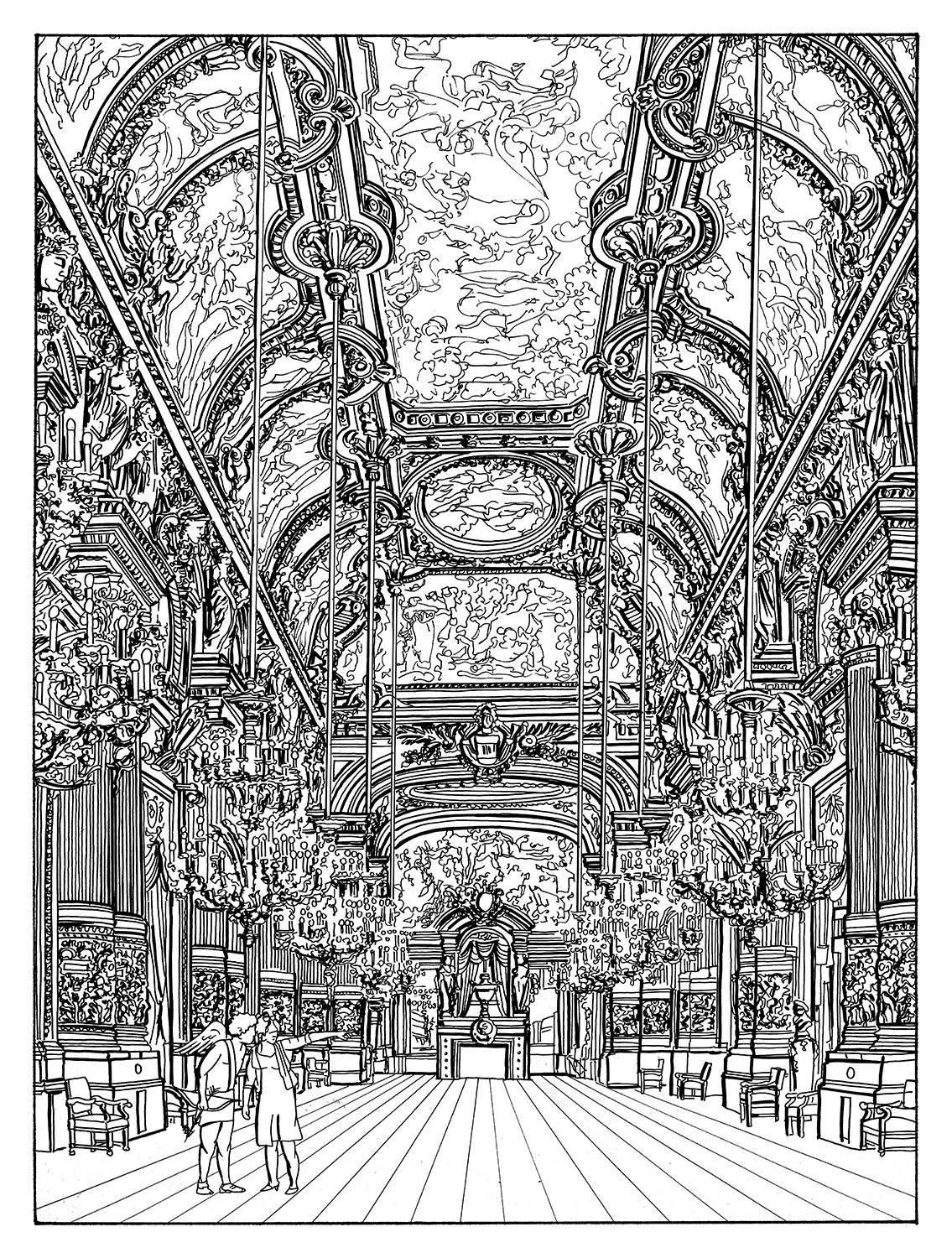 The Grand Foyer of the Paris Opera House - Simon Fieldhouse