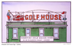 Sharpies Golf Sign - Elizabeth Street Sydney (now demolished)