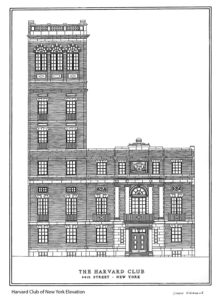 Harvard Club New York elevation