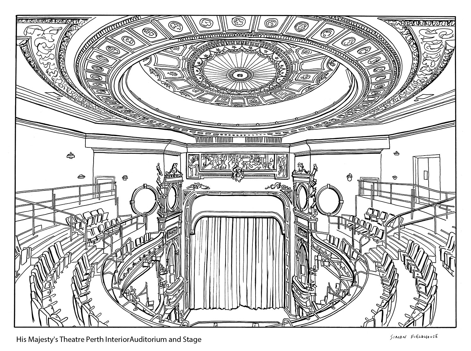 His Majesty's Theatre Perth Auditorium Stage - Simon Fieldhouse