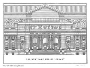 New York Public Library Elevation