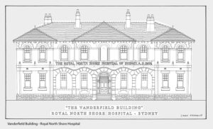 Vanderfield Building Elevation Royal North Shore Hospital