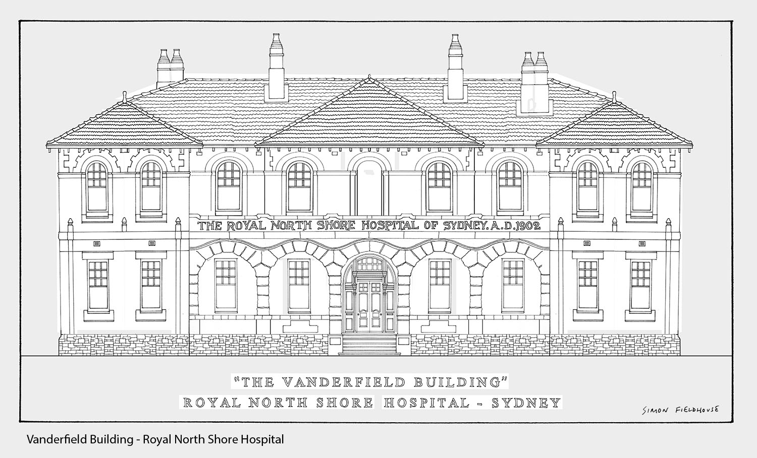 Vanderfield Building Elevation Royal North Shore Hospital - Simon 