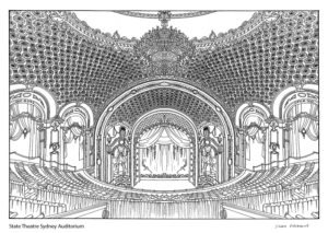 State Theatre Sydney Auditorium drawing