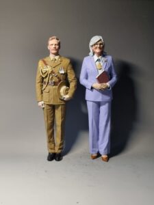 Her Excellency the Honourable Sam Mostyn AC, Governor-General of the Commonwealth of Australia, with Captain Tom Etheridge, Australian Army, Aide-de-Camp